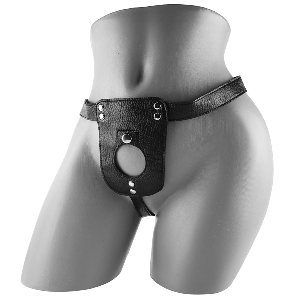 Strap U Double Take Vibrating Dildo & Harness Dildo Sex Toys > Strap-On and Harnesses