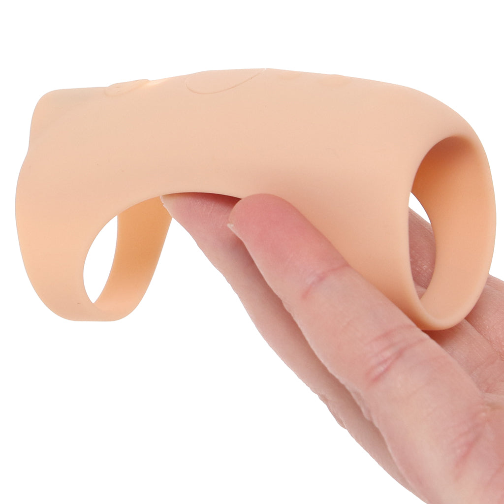 Jock Vibrating Silicone Penis Sleeve in Light Male Enhancement > Extenders and Sleeves