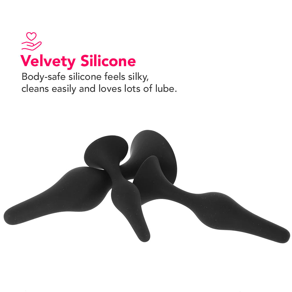 Anal Adventures Platinum Beginner Plug Kit Anal Sex Toys > Butt Plugs