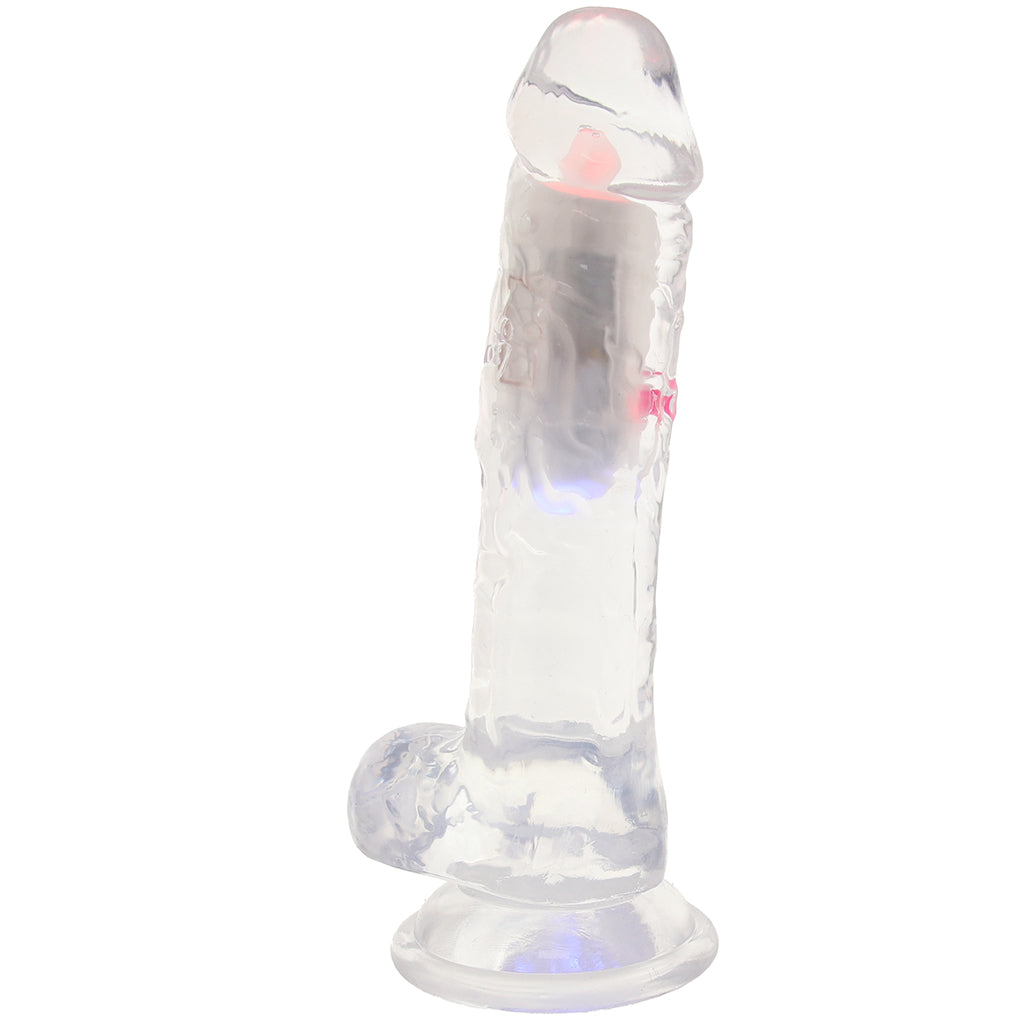 RealRock 8 Inch Light Up Vibrating Ballsy Dildo Vibrators > Realistic Vibrator Dildos