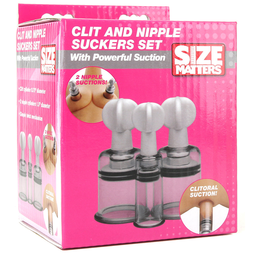 Clit & Nipple Suckers Set Bondage and Fetish > Nipple Stimulators & Clamps