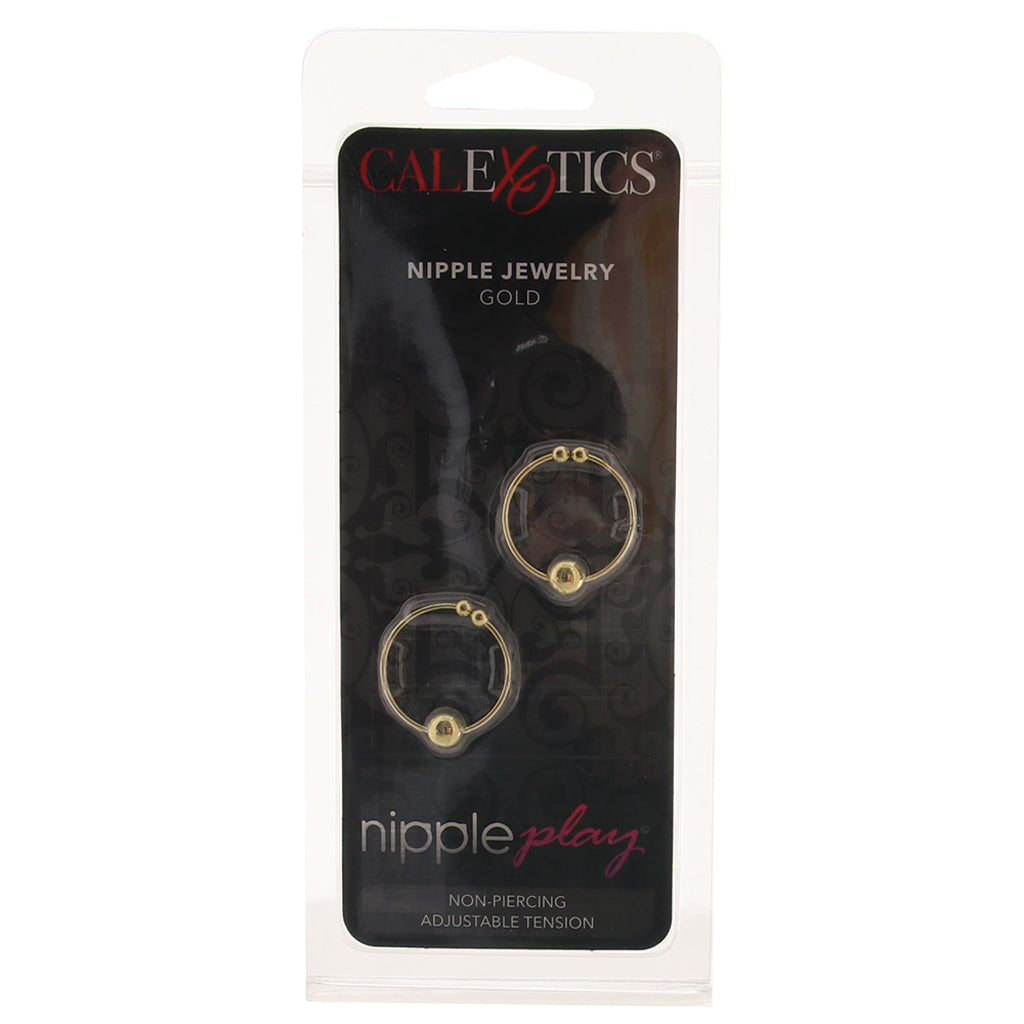nipple play Non-Piercing Nipple Jewelry in Gold Bondage and Fetish > Nipple Stimulators & Clamps