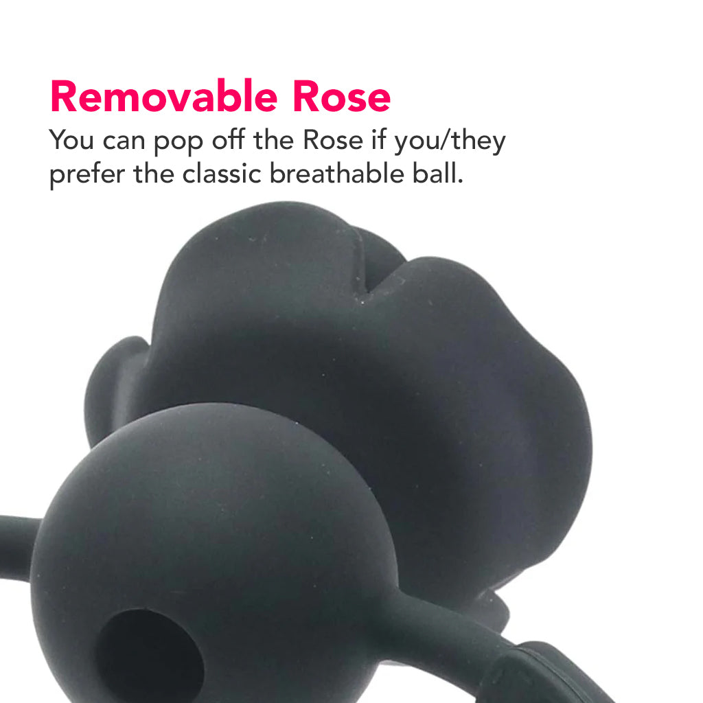 Forbidden Removable Rose Gag Bondage and Fetish > Ball Gags & Mouth Restraints