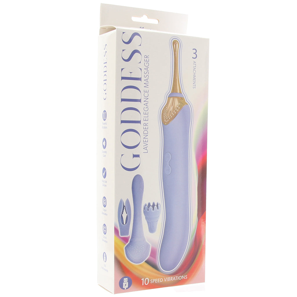 Goddess Lavender Elegance Massager Vibrators > Clitoral Stimulators