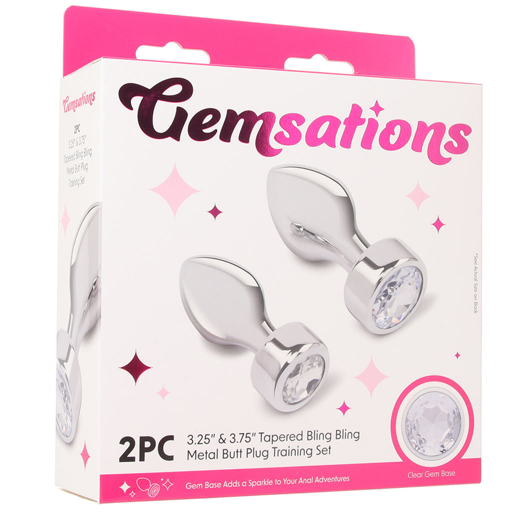 Gemsations Bling Bling Gem Aluminum Anal Training Set Anal Sex Toys > Butt Plugs