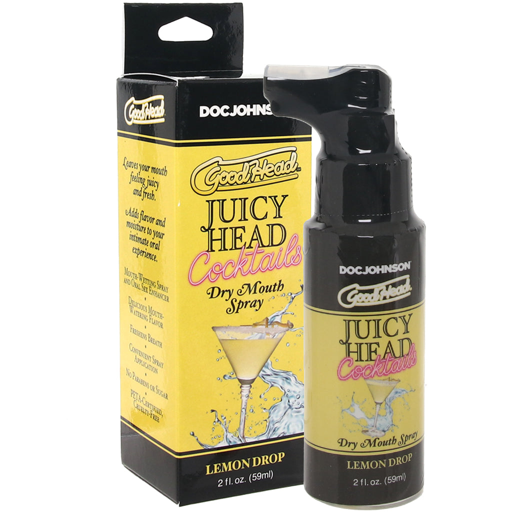 GoodHead Juicy Mouth Spray 2oz/59ml in Lemon Drop Lubes and Lotions > Flavored Sex Lubes