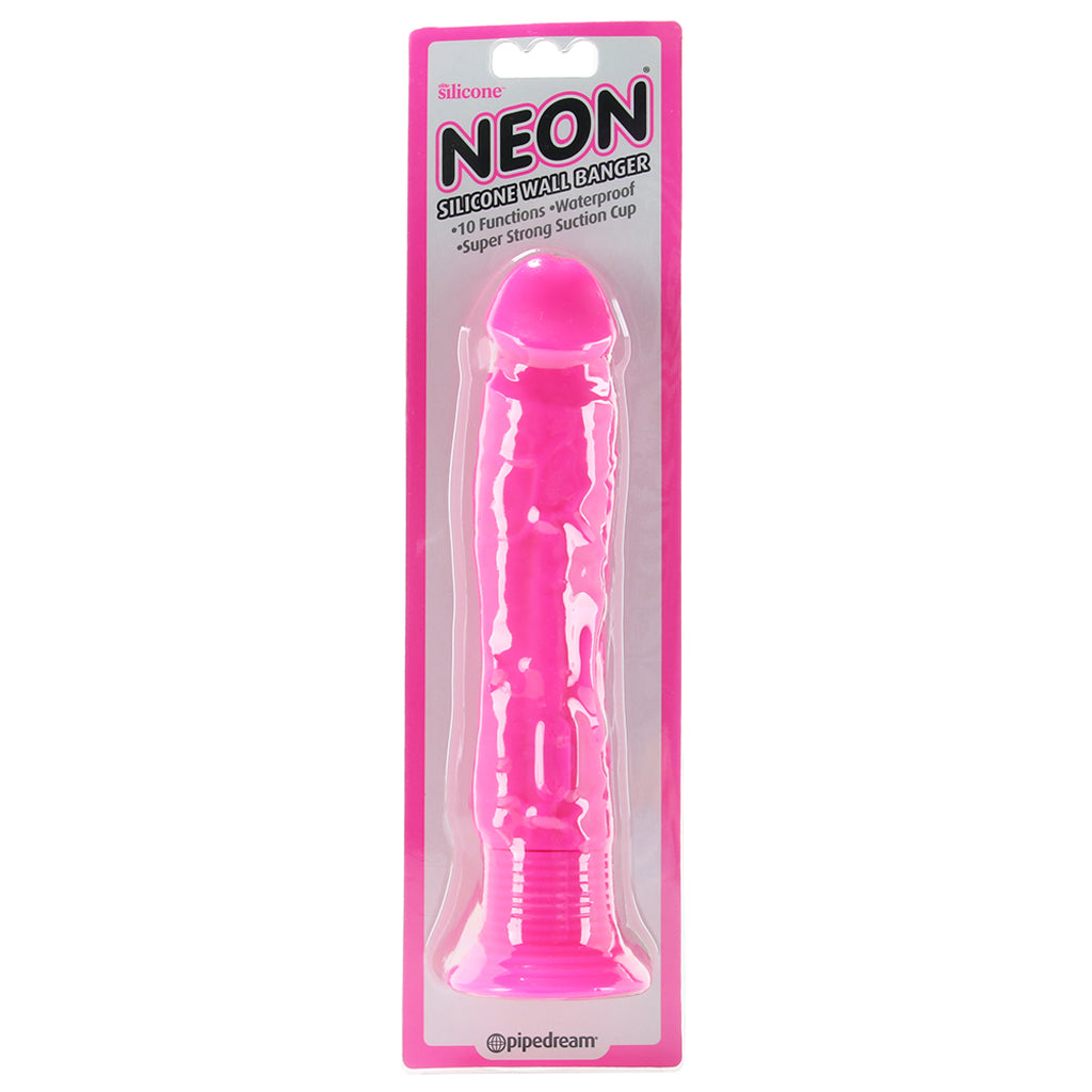 Neon Silicone Wall Banger Vibe in Pink Vibrators > Realistic Vibrator Dildos