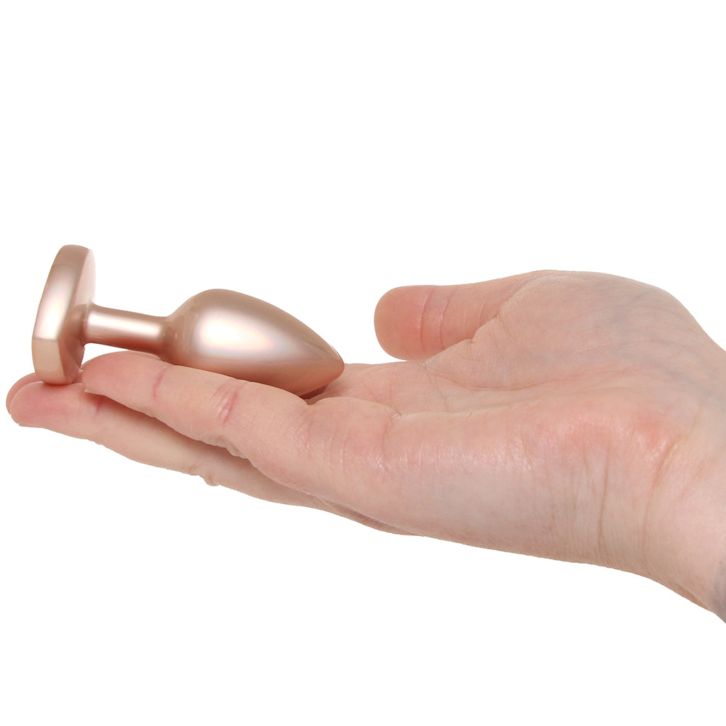 Booty Bling Gold Metal Jewelled Butt Plug in Small Anal Sex Toys > Butt Plugs