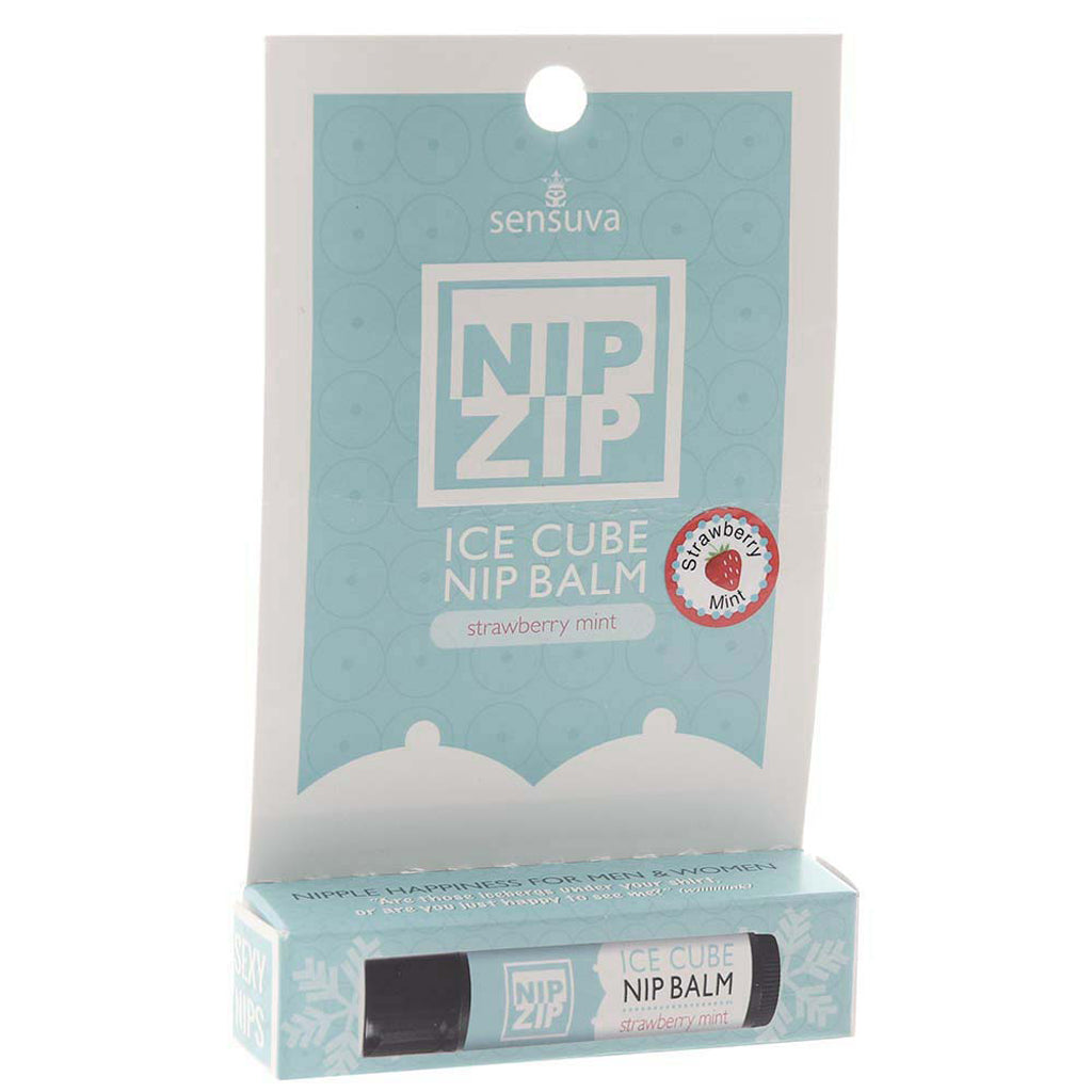 Nip Zip Ice Cube Nip Balm in Strawberry Mint Lubes and Lotions > Sexual Stimulants