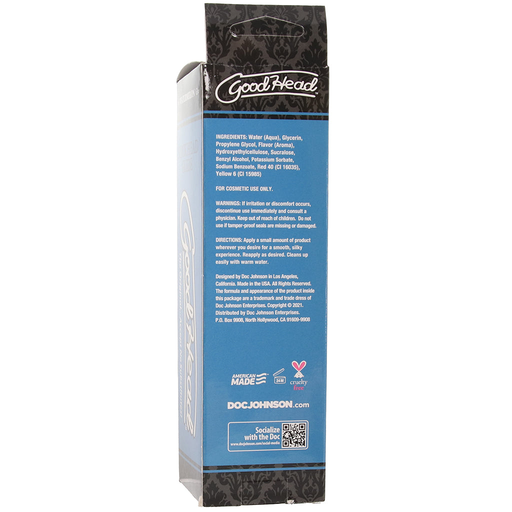 GoodHead Slick Head Glide 4oz/113g in Blue Raspberry Lubes and Lotions > Flavored Sex Lubes