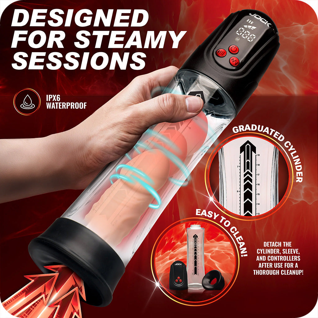 Jock Power Up Digital Automatic Penis Pump Male Enhancement > Penis Pumps