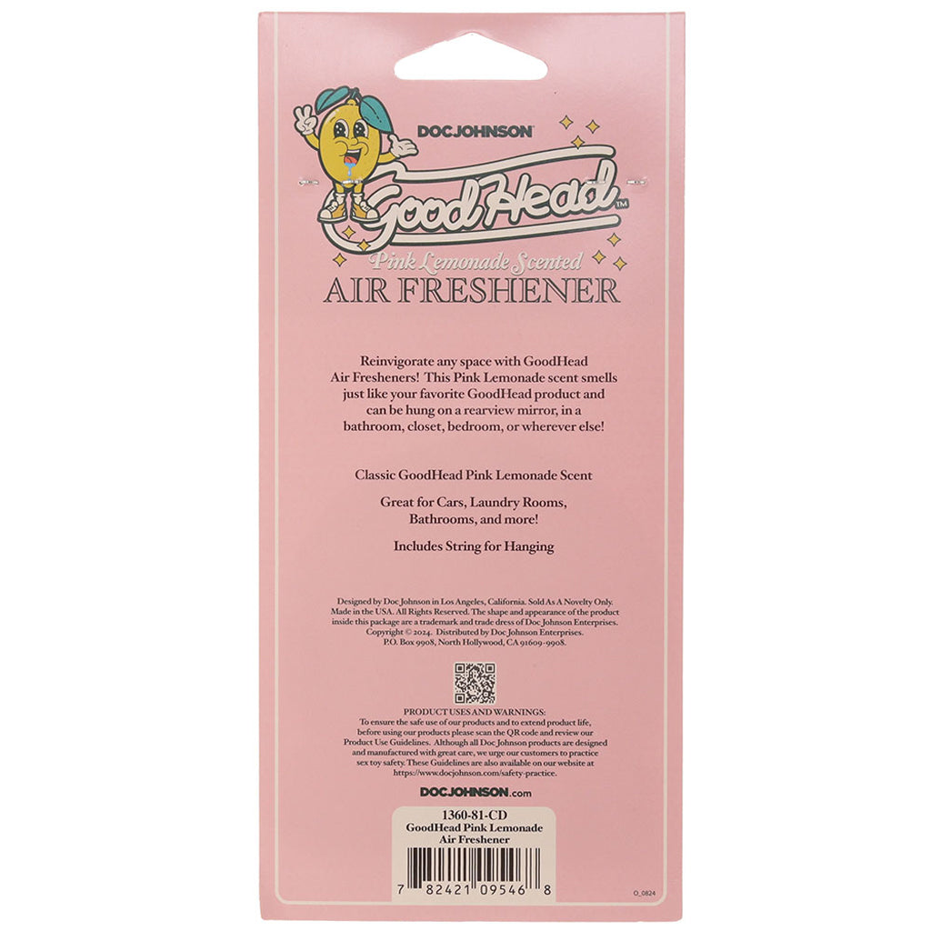GoodHead Air Freshener in Pink Lemonade Novelties 'n Parties
