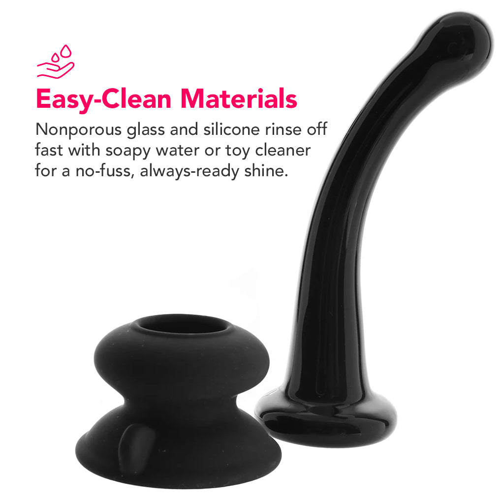 Icicles No. 87 Glass Dildo in Black Dildo Sex Toys > G-Spot Dildos
