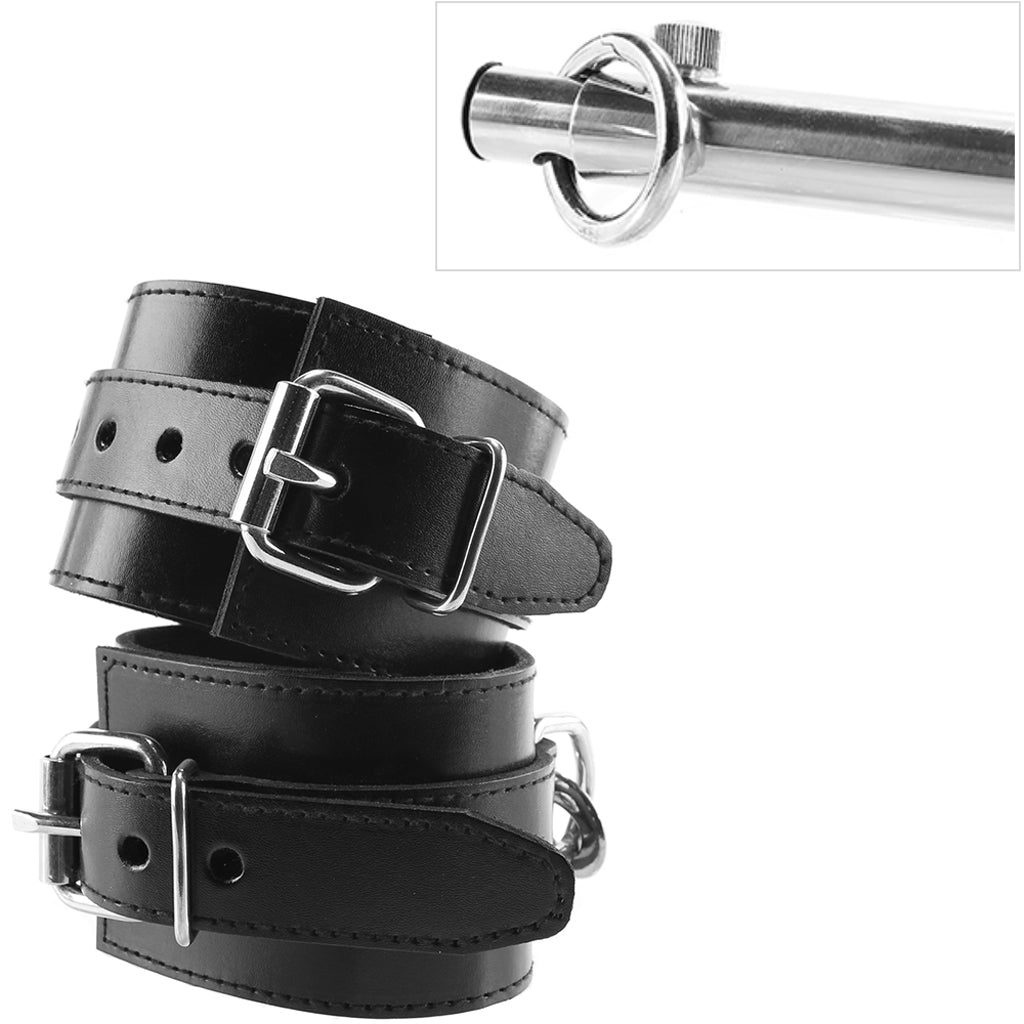 Adjustable Leg Spreader Bar in Black Bondage and Fetish > Restraints