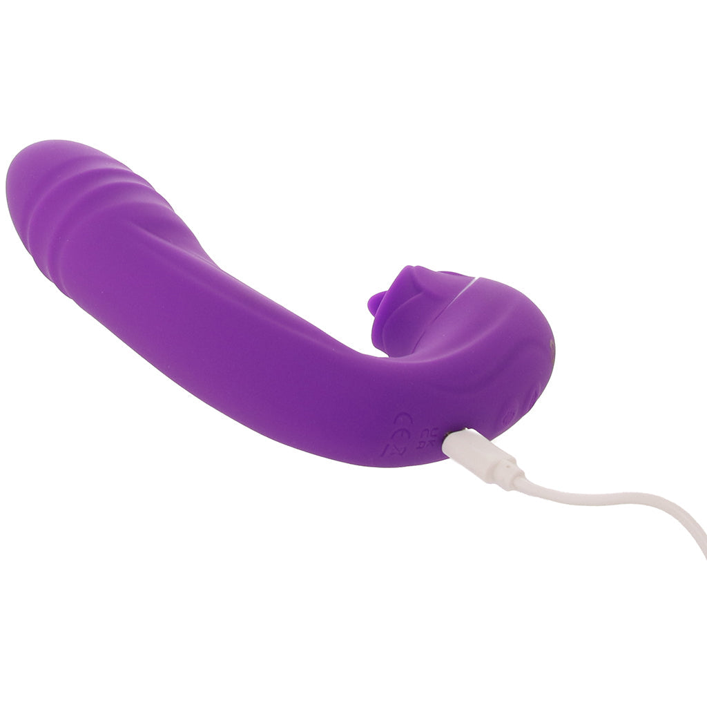 BodyWand G-Play Squirt Master Thrusting & Licking Vibe Vibrators > Rabbit Vibrators
