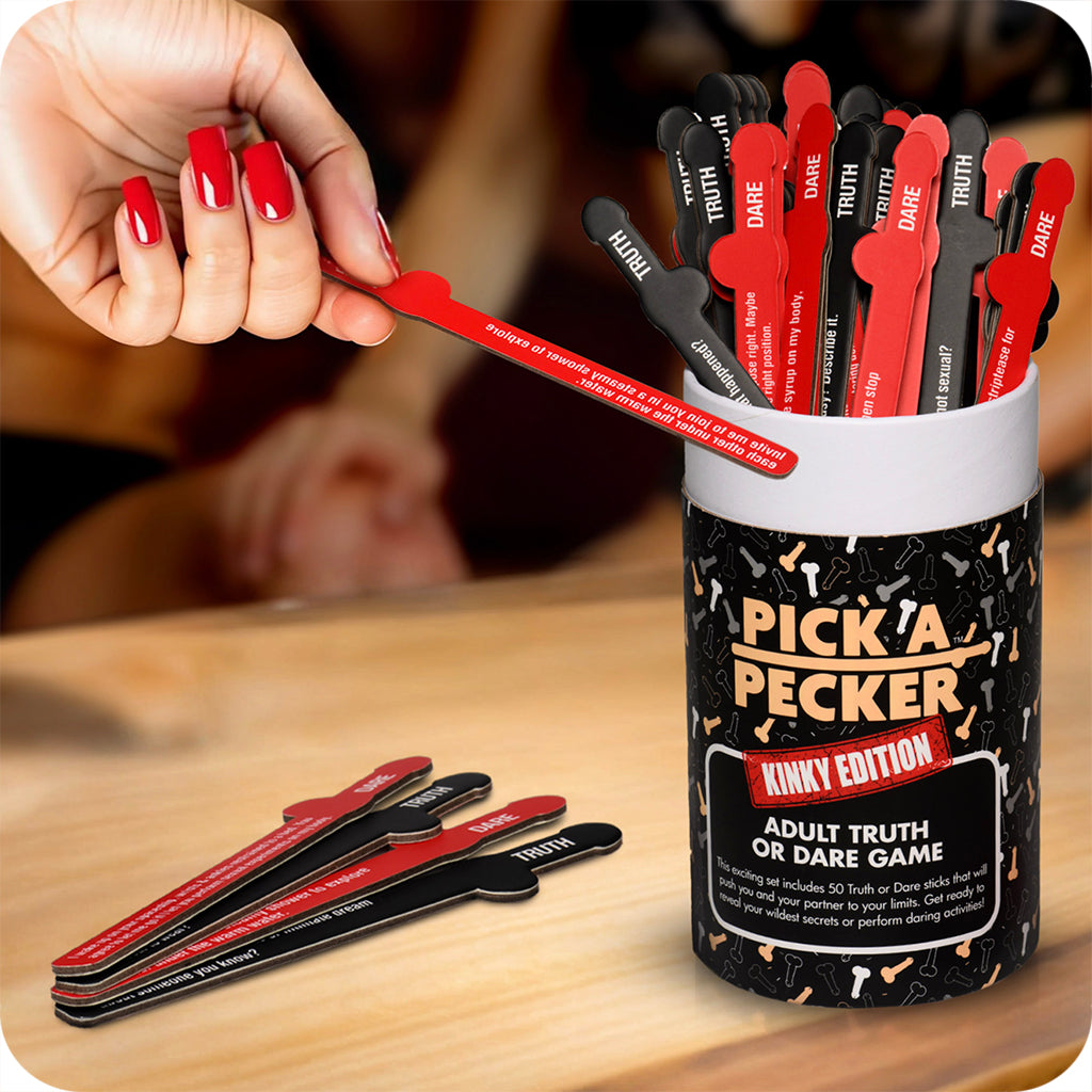 Pick-A-Pecker Kinky Edition Truth or Dare Game Sensual Love > Games