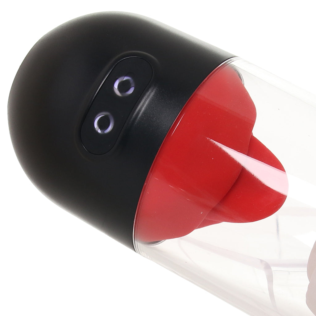 Delite Realistic Masturbator with Tongue Action Male Masturbators > Self-Contained Strokers