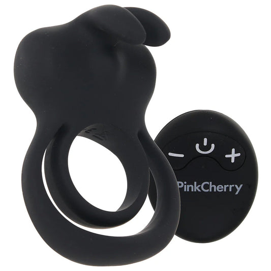 PinkCherry Remote Vibrating Rabbit Cock Ring