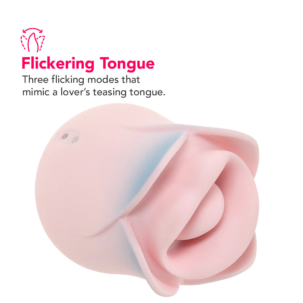 Blush Kissing Rose Vibe Vibrators > Clitoral Stimulators