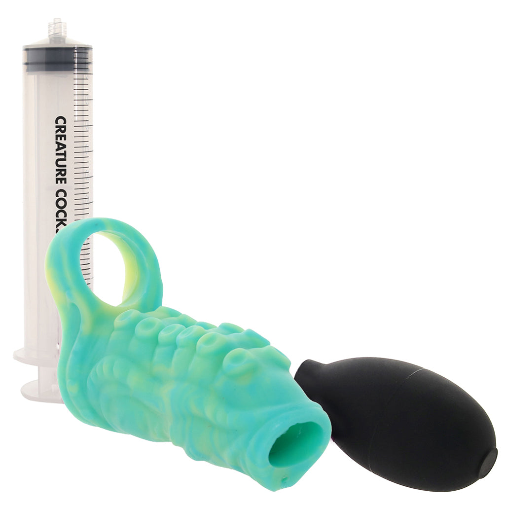 Creature Cocks Tentacle Squirting Enhancer in Green Male Enhancement > Extenders and Sleeves