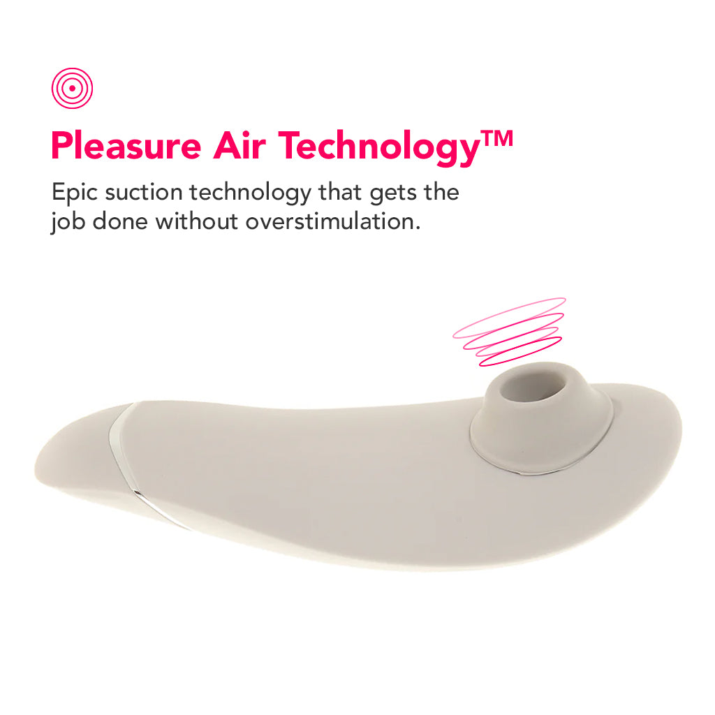 Womanizer Premium 2 Pleasure Air Stimulator in Gray Vibrators > Clitoral Stimulators
