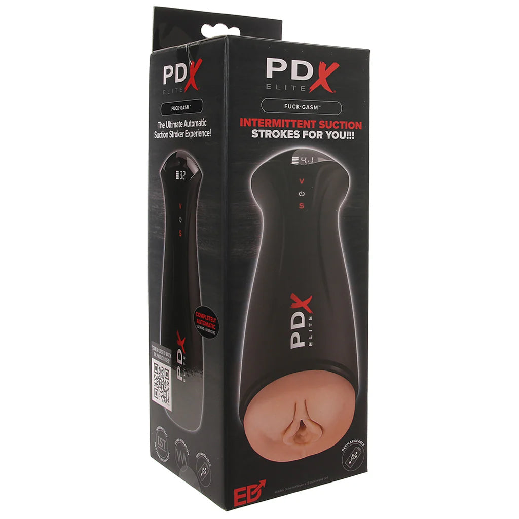 PDX Elite F*ck-Gasm Auto Suction Stroker in Light Male Masturbators > Auto Strokers