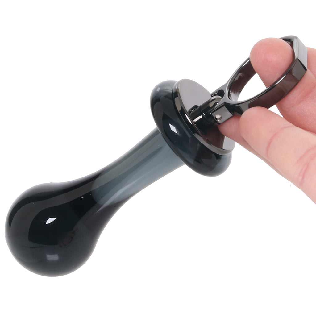 Gender X Blow Pop Glass Plug in Black Anal Sex Toys > Butt Plugs