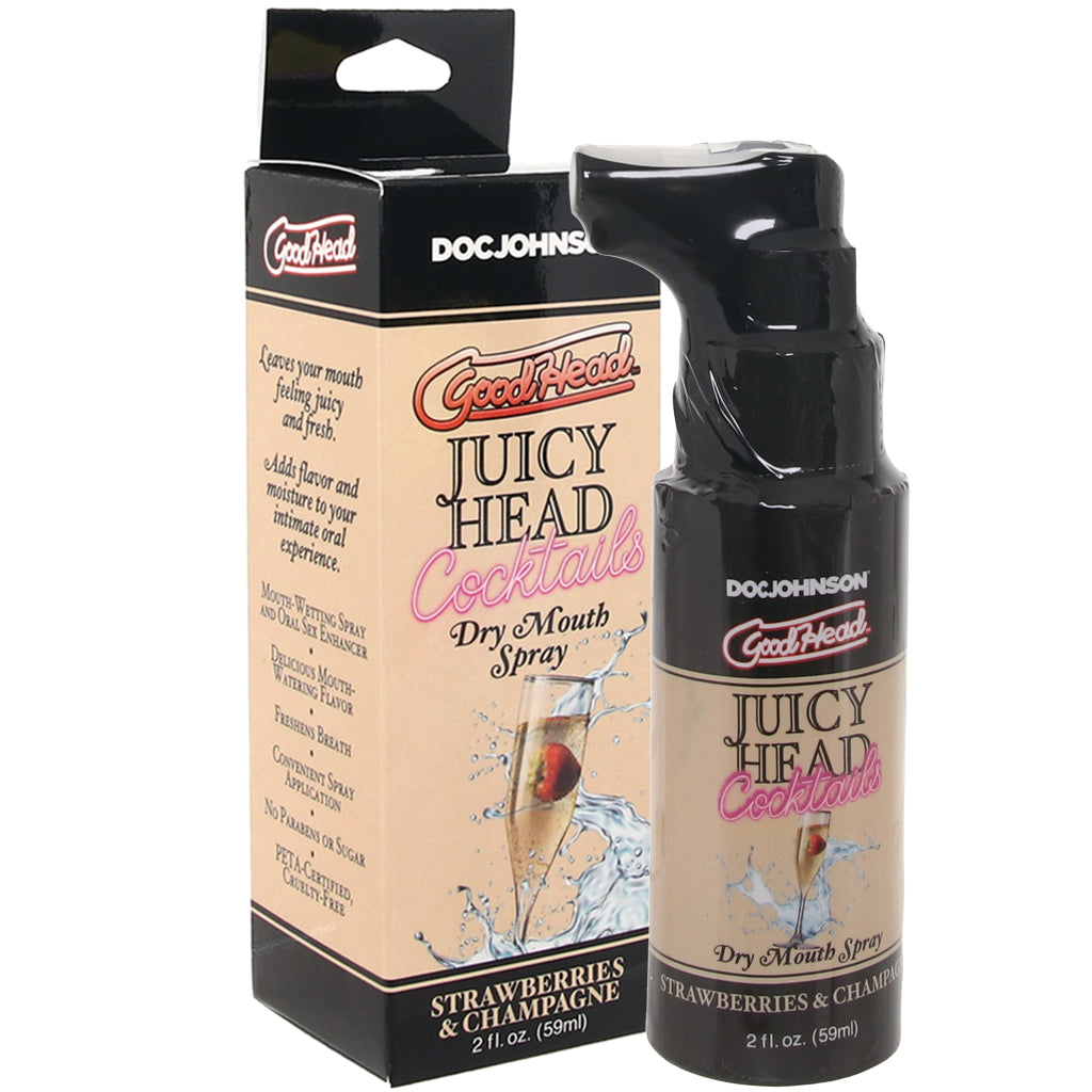 GoodHead Juicy Mouth Spray 2oz/59ml in Strawberries & Champ Lubes and Lotions > Flavored Sex Lubes