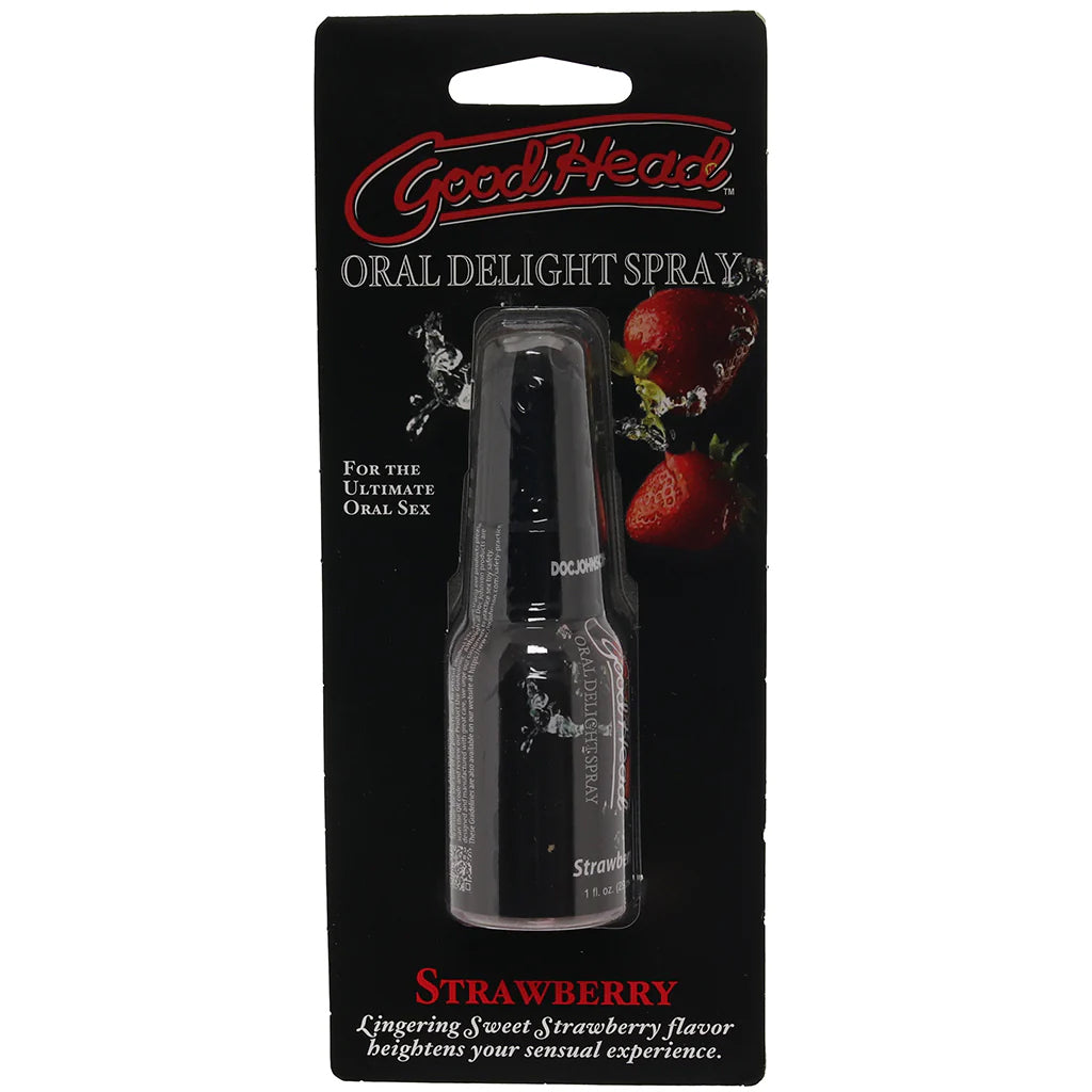 GoodHead Oral Delight Spray 1oz in Strawberry Lubes and Lotions > Flavored Sex Lubes