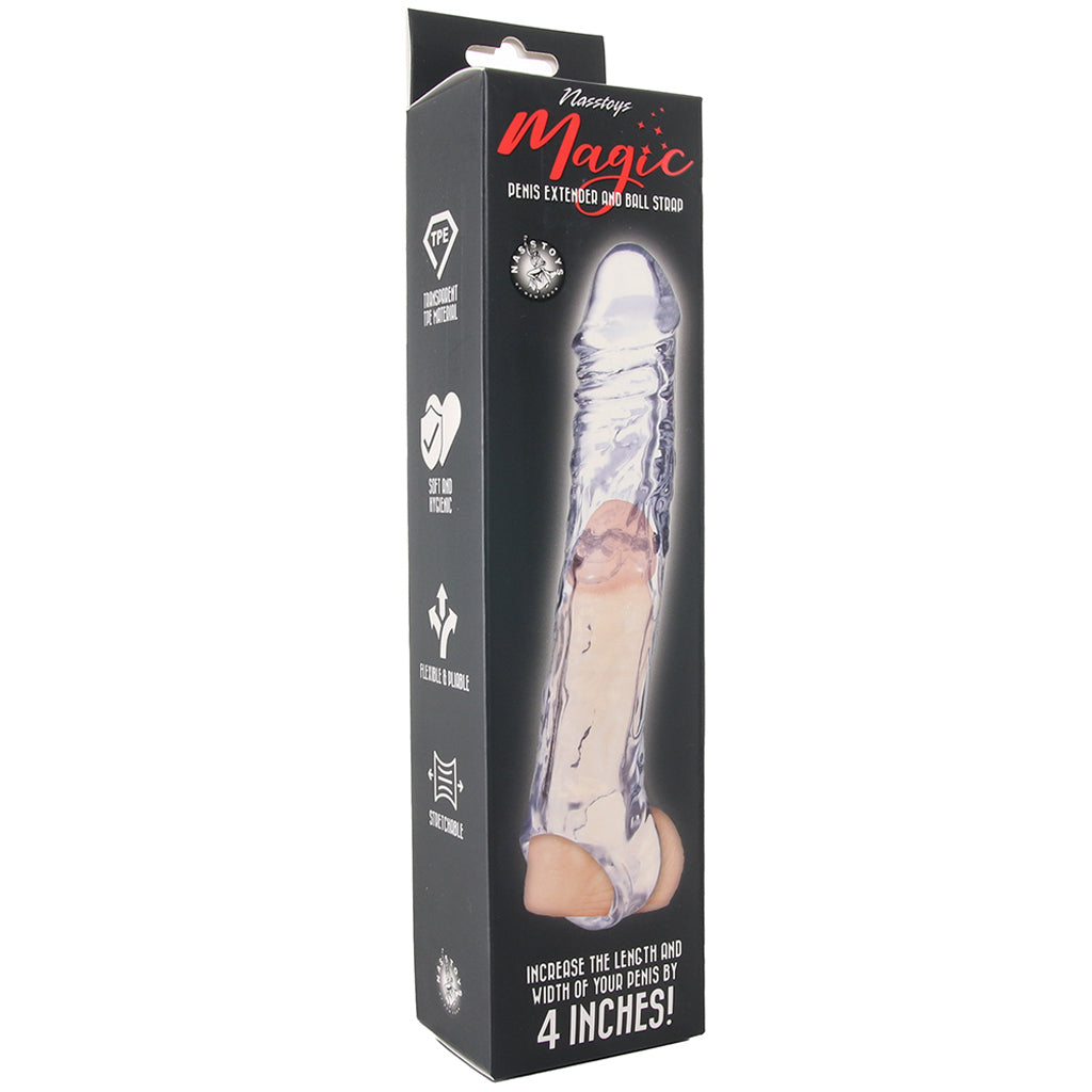 Magic 4 Inch Penis Extender and Ball Strap Male Enhancement > Extenders and Sleeves
