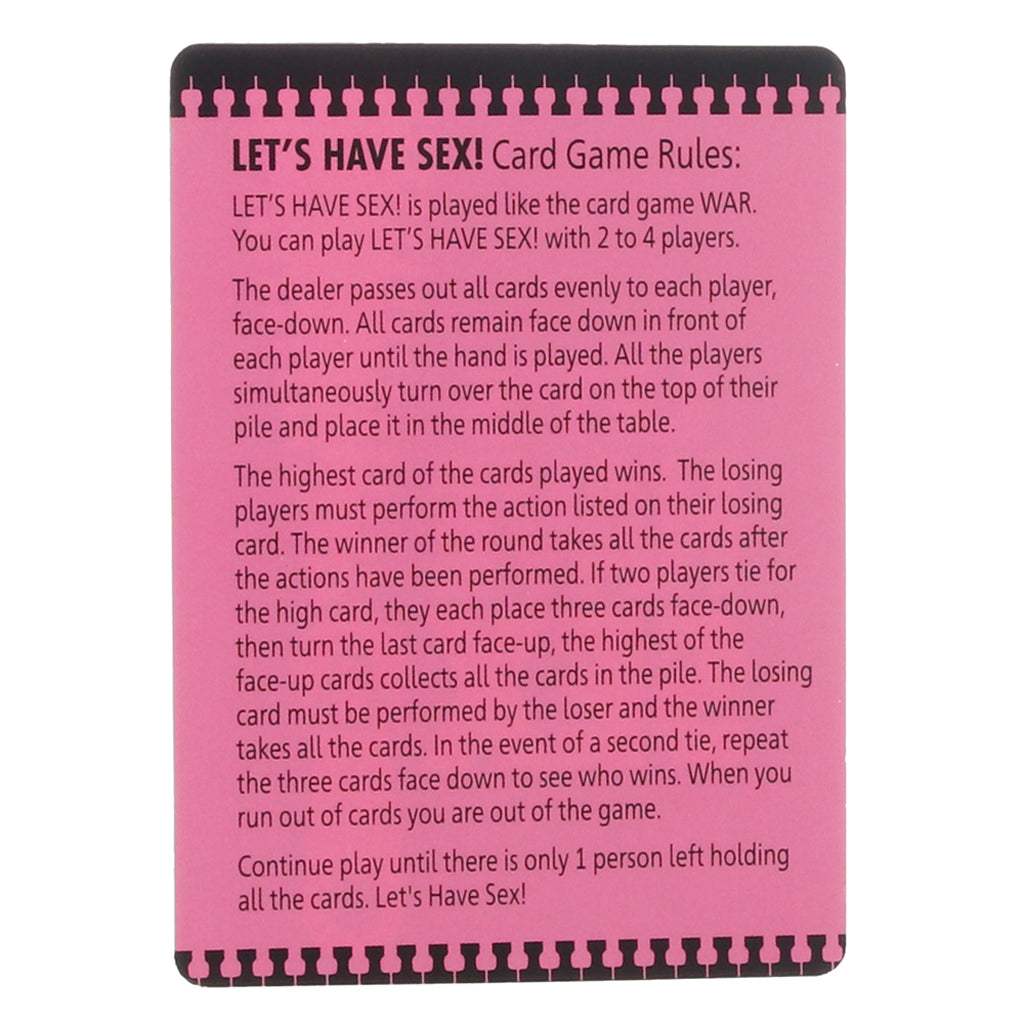 Let's Have Sex Card Game Sensual Love > Games