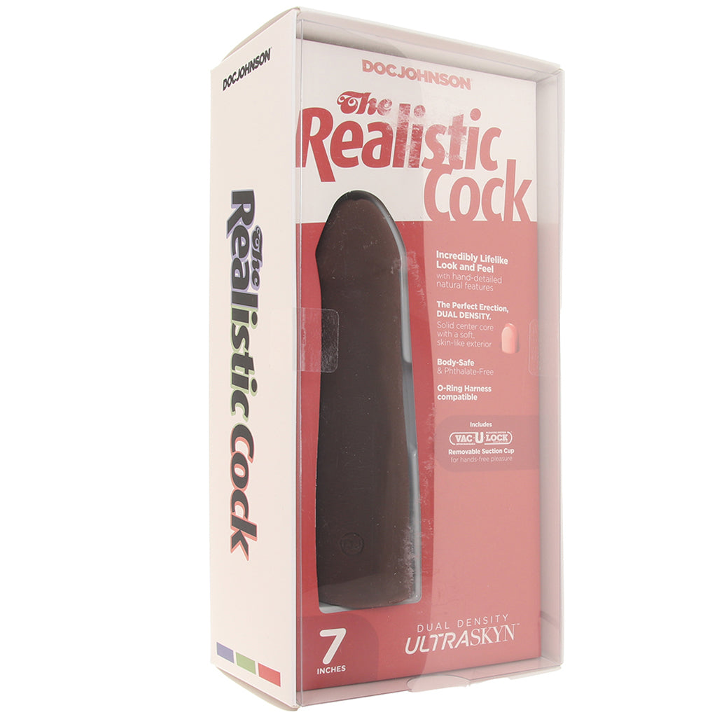 The Realistic 7 Inch Cock in Chocolate Dildo Sex Toys > Realistic Dildos