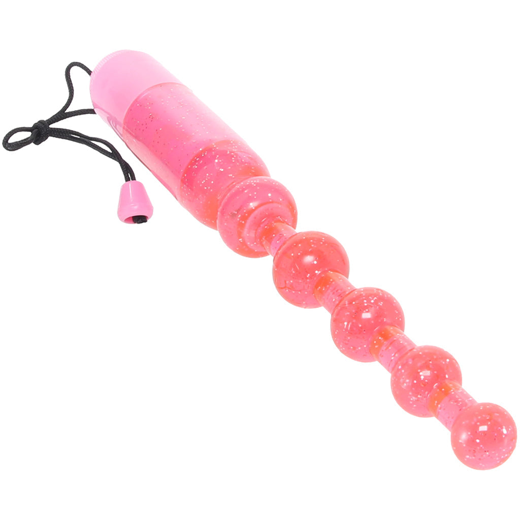 Waterproof Vibrating Pleasure Beads in Pink Anal Sex Toys > Anal Beads