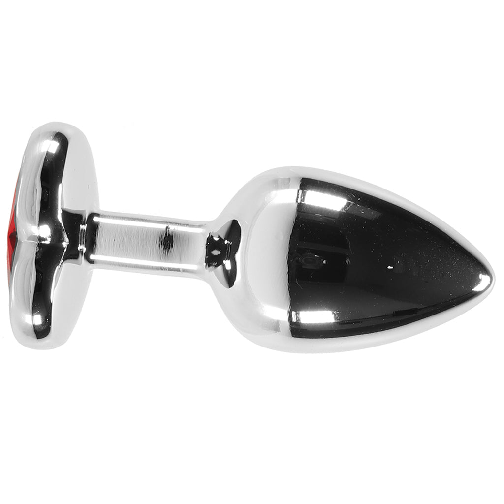Booty Sparks Red Heart Gem Anal Plug in Small Anal Sex Toys > Butt Plugs