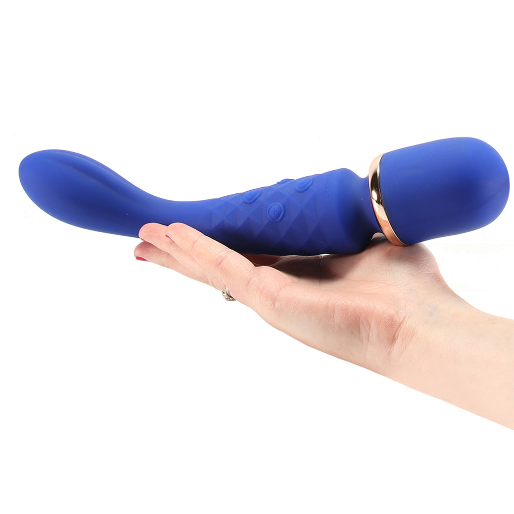 BodyWand Luxe 2-Way Wand in Blue Vibrators > Wands