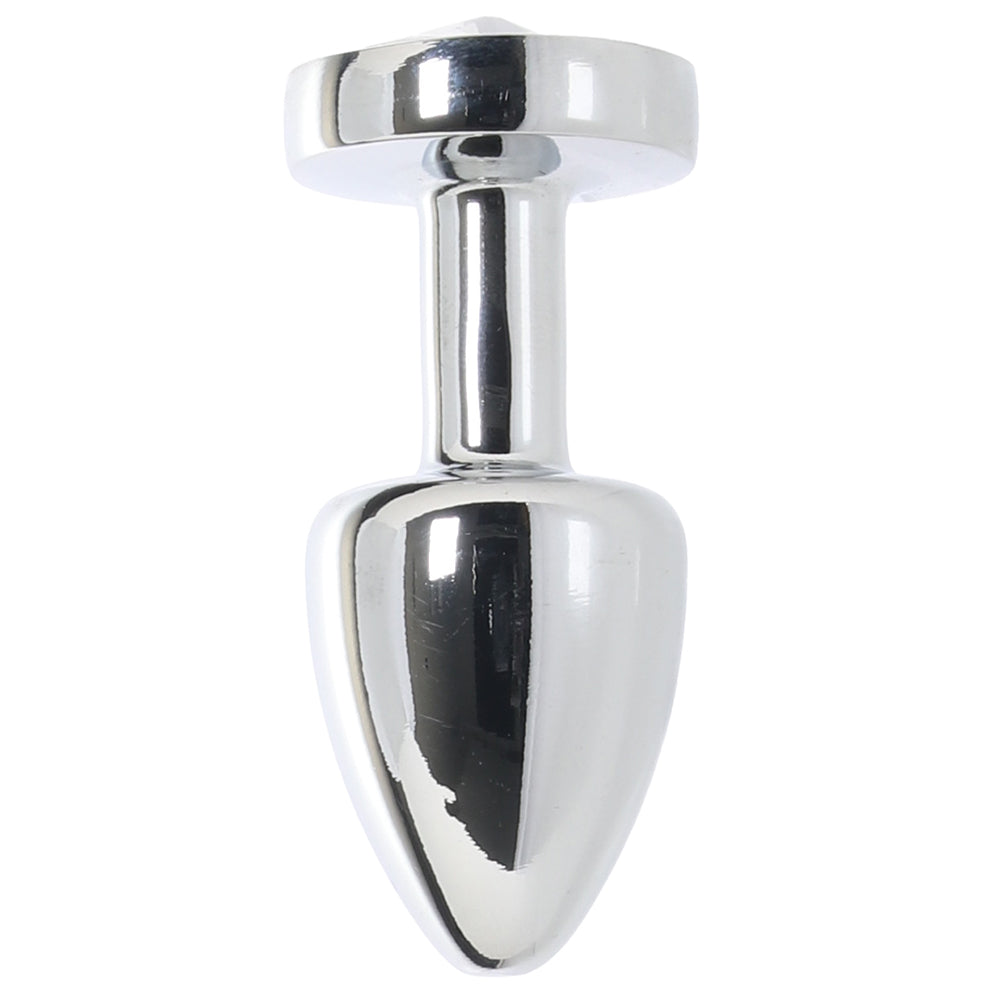 Gemsations 2 Inch Beginners Bling Bling Plug in Silver Anal Sex Toys > Butt Plugs