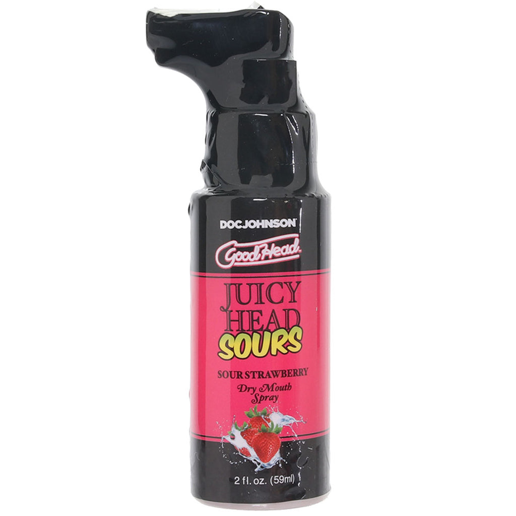 GoodHead Juicy Head Mouth Spray 2oz/59ml in Sour Strawberry Lubes and Lotions > Flavored Sex Lubes