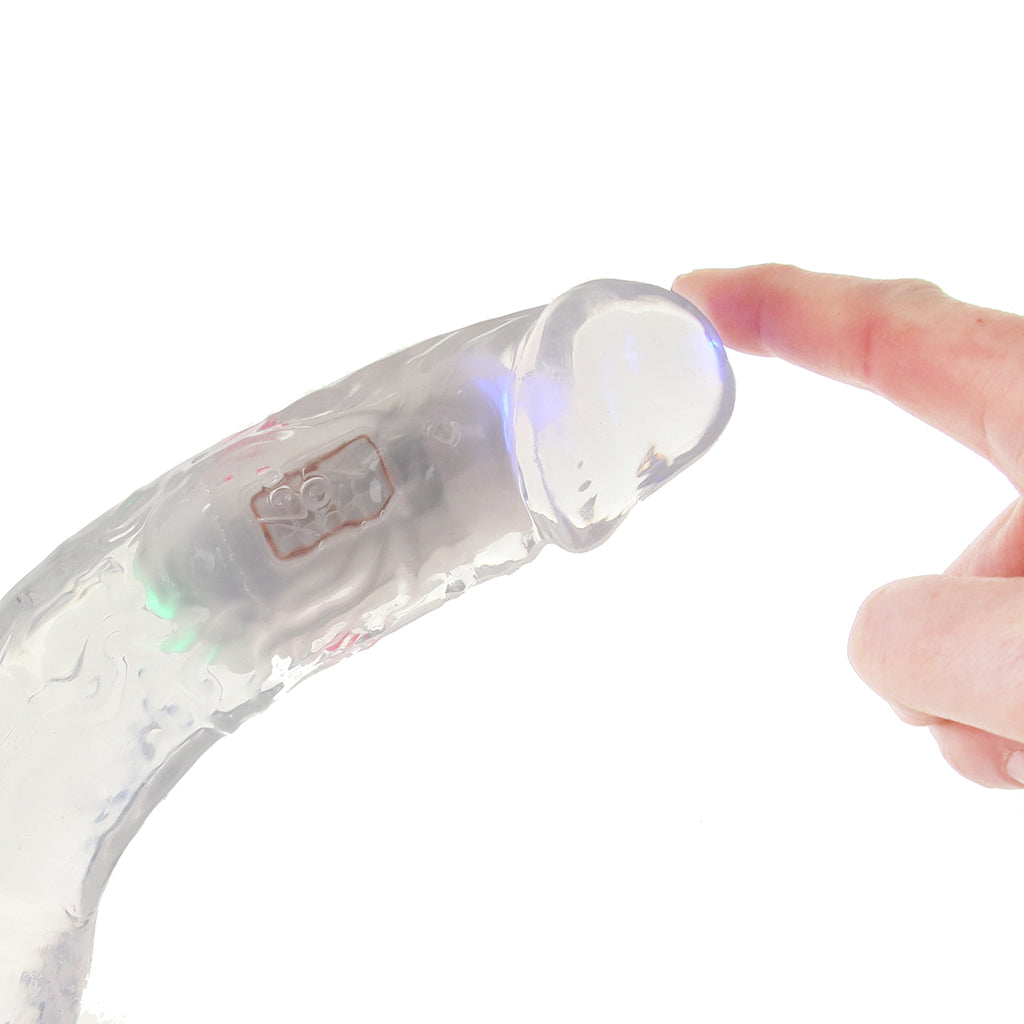 RealRock 8 Inch Light Up Vibrating Ballsy Dildo Vibrators > Realistic Vibrator Dildos