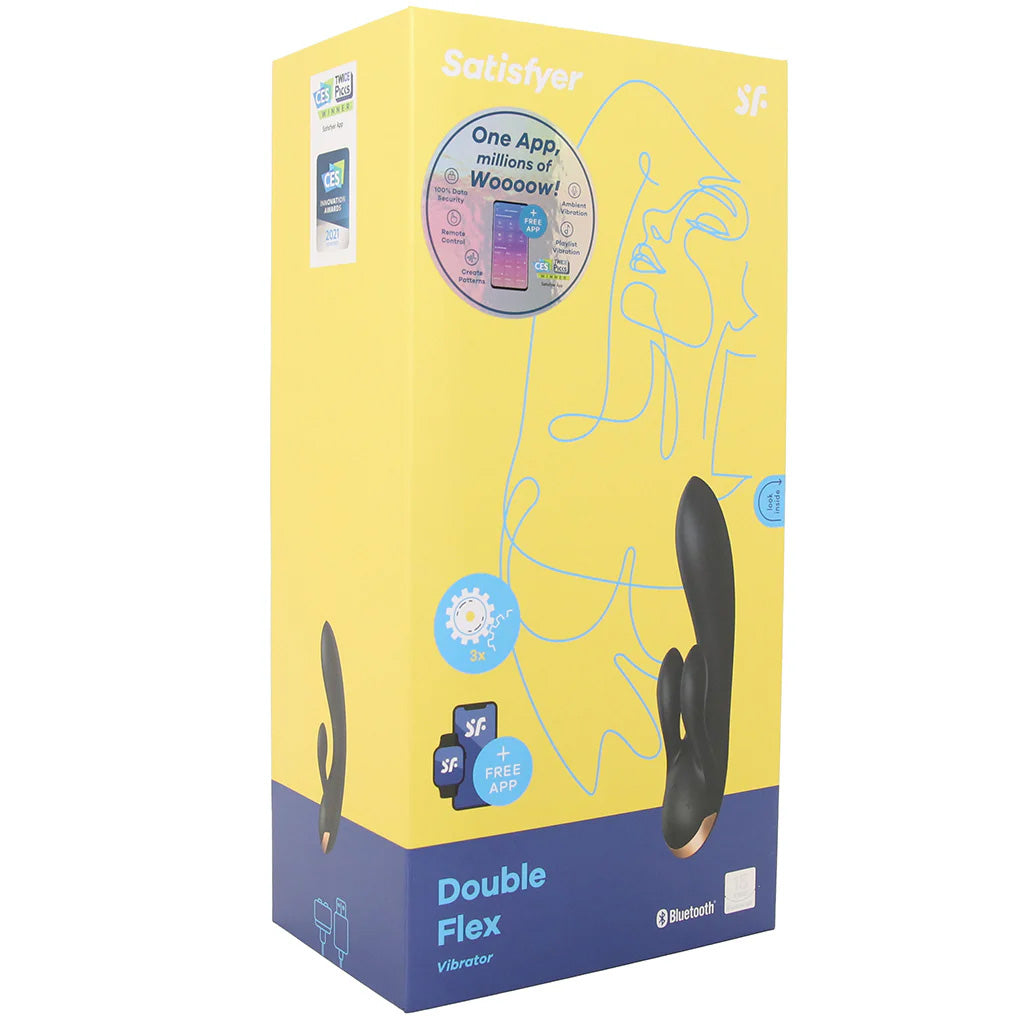 Satisfyer Double Flex Rabbit Vibe Vibrators > Rabbit Vibrators