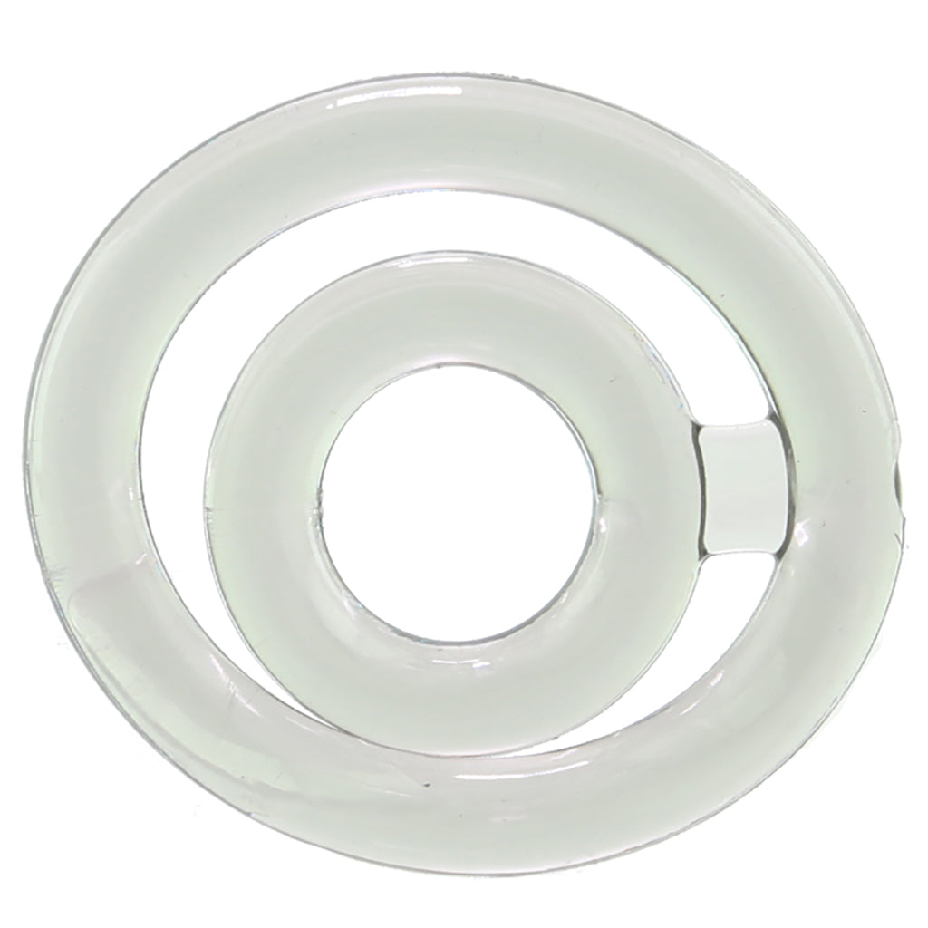 Bullseye Double Loop Cock Ring in Smoke Cock Rings