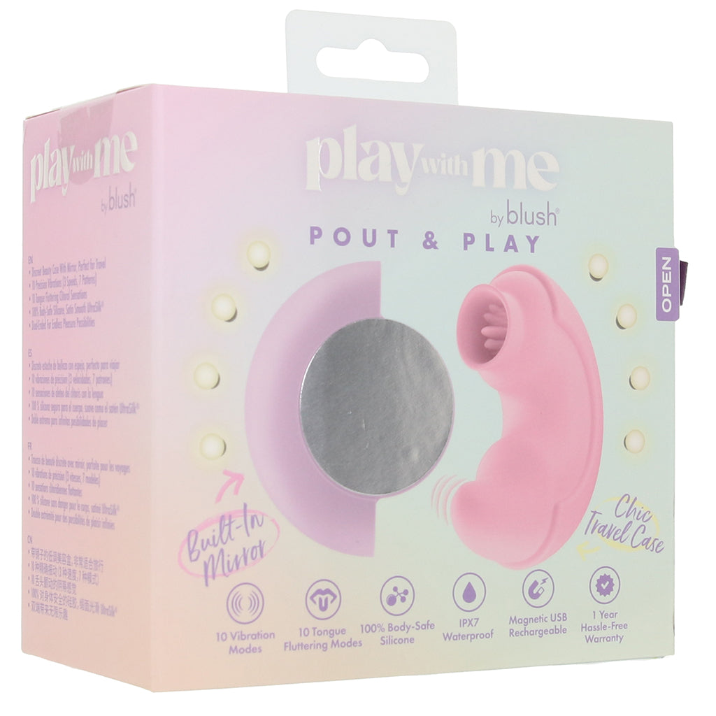 Play with Me Pout & Play Compact Dual Vibe Vibrators > Clitoral Stimulators