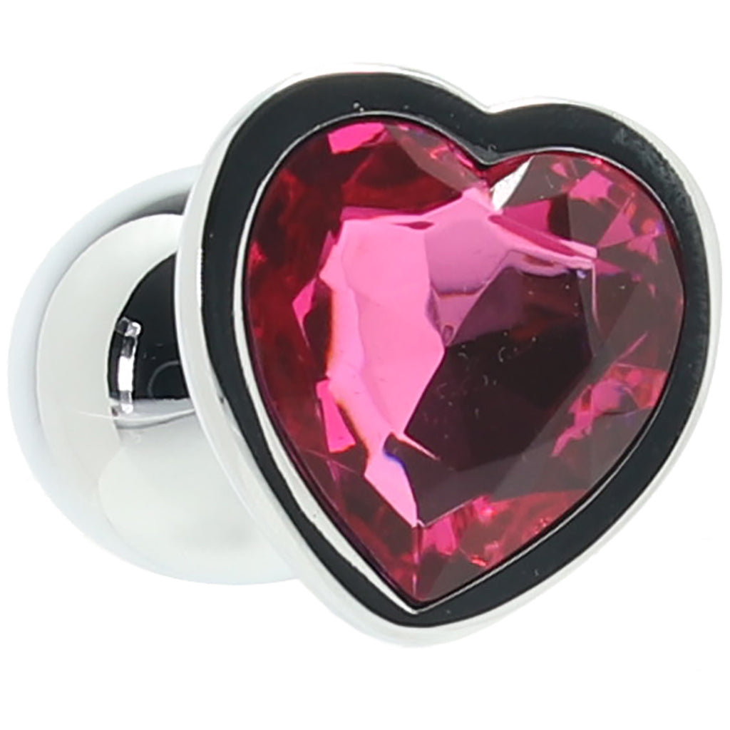 Ouch! Pink Heart Gem Plug in Small Anal Sex Toys > Butt Plugs