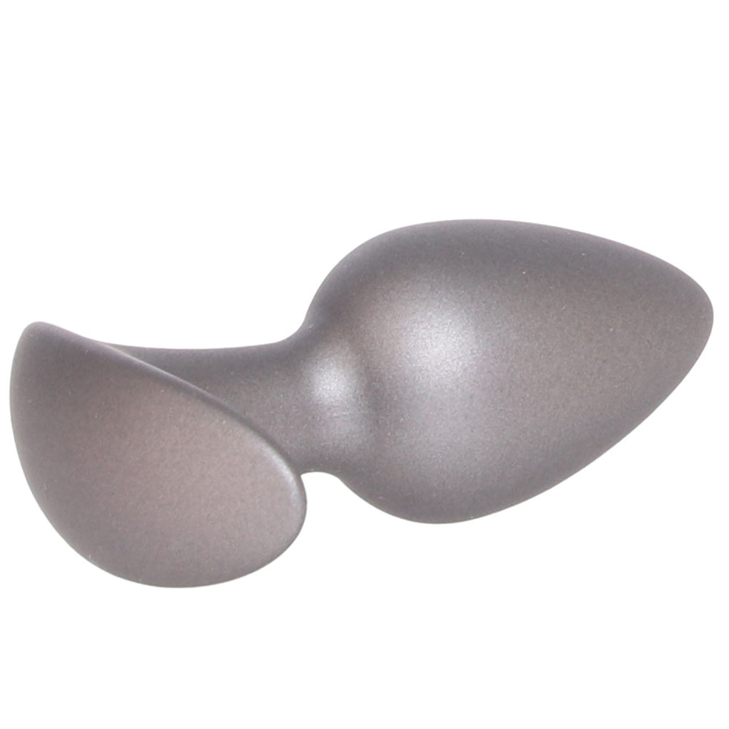 Ouch! Smooth Silicone 2.6 Inch Butt Plug in Gun Metal Anal Sex Toys > Butt Plugs