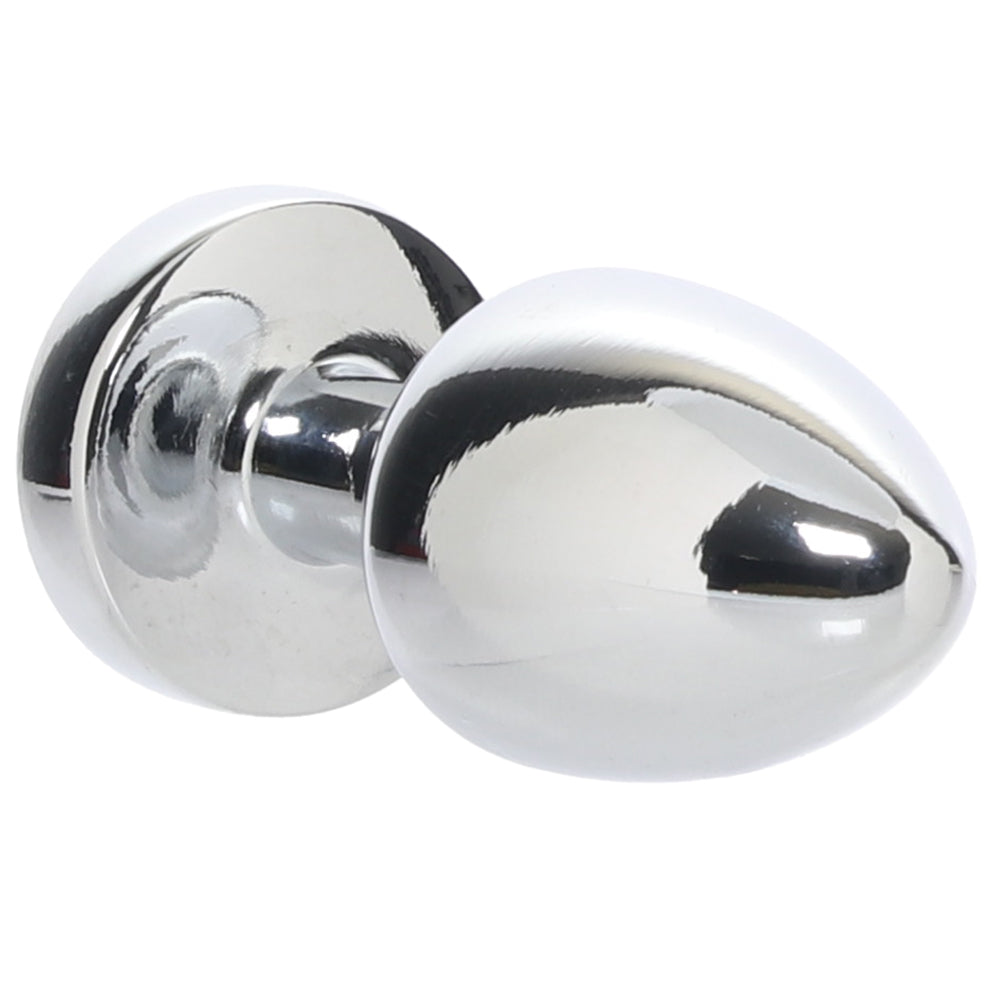 Gemsations 2 Inch Beginners Bling Bling Plug in Silver Anal Sex Toys > Butt Plugs