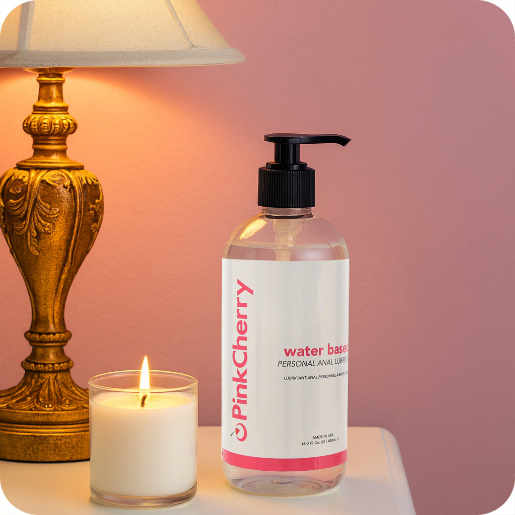 PinkCherry Water Based Anal Lubricant in 16oz/475ml Lubes and Lotions > Anal Sex Lubes