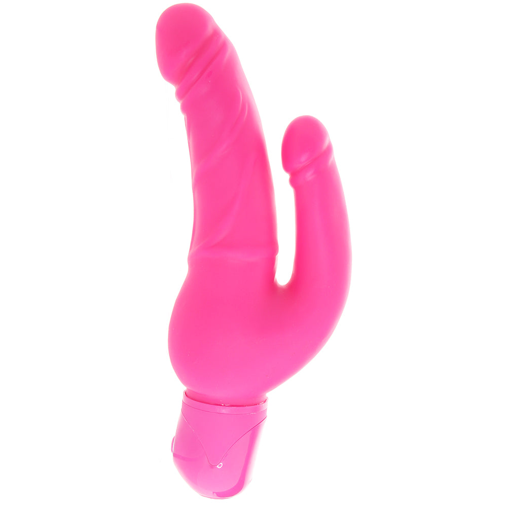 Bendie Stud Over & Under Vibe in Pink Vibrators > Double Penetration