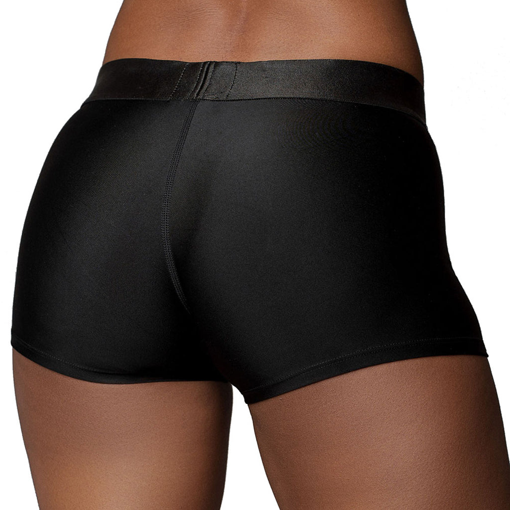 Ouch! Black Vibrating Strap-on Boxer /L Dildo Sex Toys > Strap-On and Harnesses
