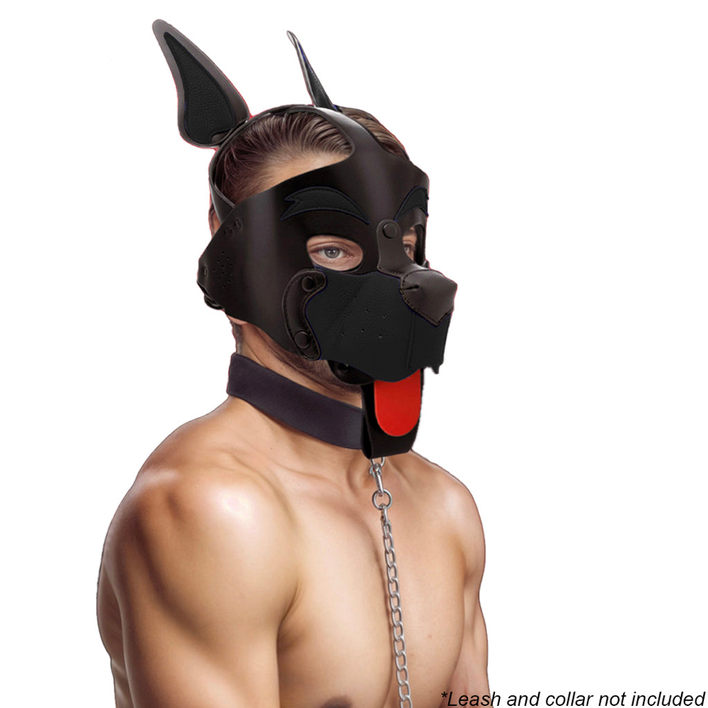 Kanine Kolection Alpha Dog Pup Hood in Black Bondage and Fetish > Pleasure Masks and Dress Up Play