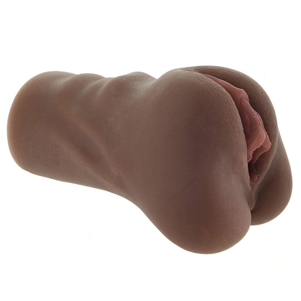 Stroke It Anatomical Pussy Stroker in Brown Male Masturbators > Pocket Strokers
