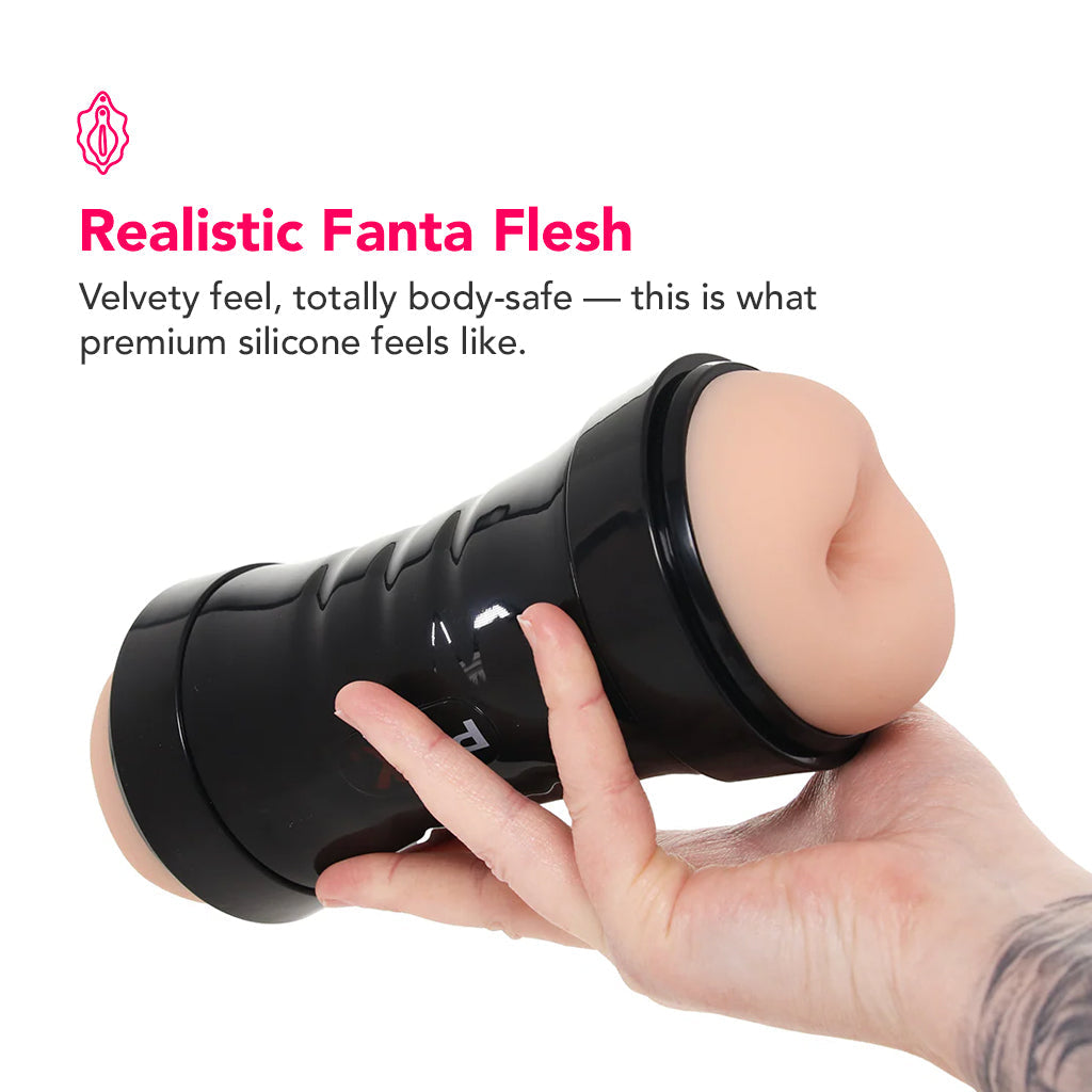 PDX Wet Pussies Super Flip-A-Pussy Over Stroker in Light Male Masturbators > Pocket Strokers